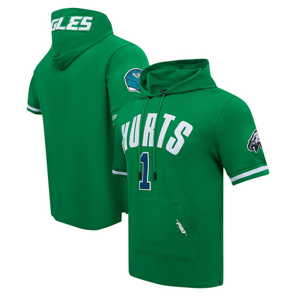 Jalen Hurts Philadelphia Eagles Pro Standard Player Name & Number Hoodie T-Shirt - Kelly Green Hoodies