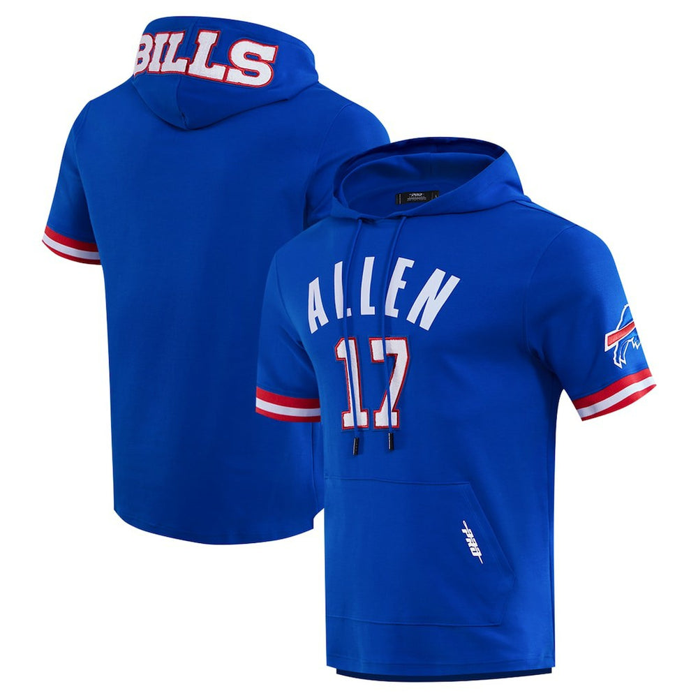 Josh Allen Buffalo Bills Pro Standard Player Name & Number Hoodie T-Shirt - Royal Hoodies