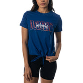 Los Angeles Dodgers The Wild Collective Women's Twist Front T-Shirt - Royal T-shirts