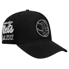 Brooklyn Nets Pro Standard Paint the City Pinch Front Snapback Hat Black outlet
