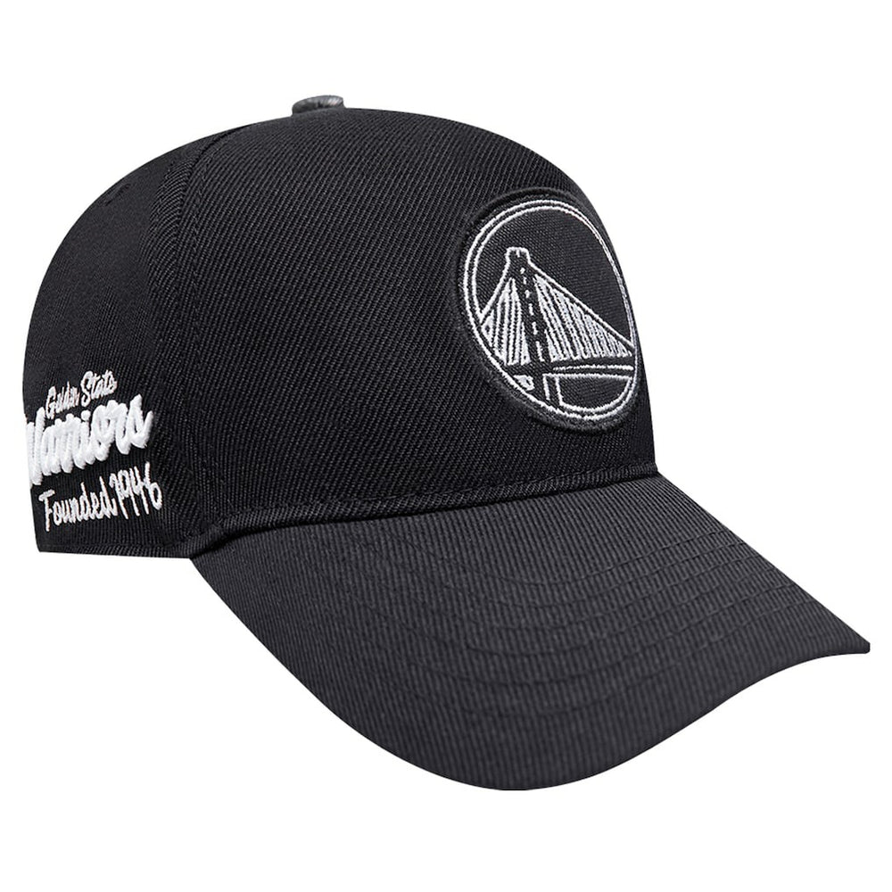 Golden State Warriors Pro Standard Paint the City Pinch Front Snapback Hat Black