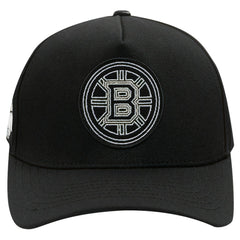 Boston Bruins Pro Standard Paint the City Pinch Front Snapback Hat - Black | US 200913837