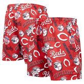 Cincinnati Reds Pro Standard Toss Logo Woven Shorts - Black Shorts