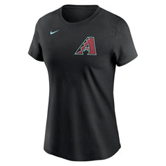 Ketel Marte Arizona Diamondbacks Nike Women's 2024 Fuse Name & Number T-Shirt - Black T-shirts