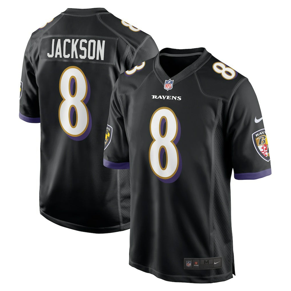 Lamar Jackson Baltimore Ravens Alternate Game Jersey - Black Jerseys