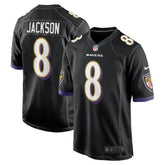 Lamar Jackson Baltimore Ravens Alternate Game Jersey - Black Jerseys