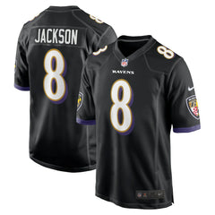 Lamar Jackson Baltimore Ravens Alternate Game Jersey - Black Jerseys