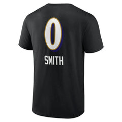 Roquan Smith Baltimore Ravens Team Wordmark Player Name & Number T-Shirt - Black T-shirts
