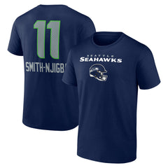 Jaxon Smith-Njigba Seattle Seahawks Team Wordmark Player Name & Number T-Shirt - College Navy T-shirts
