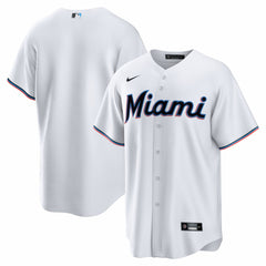 Miami Marlins Nike Home Big & Tall Replica Jersey - White Jerseys