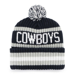 Dallas Cowboys '47 Bering Cuffed Knit Hat with Pom - Navy Hats