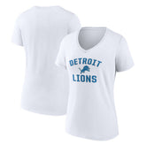 Detroit Lions Women's Victory Arch V-Neck T-Shirt - White T-shirts