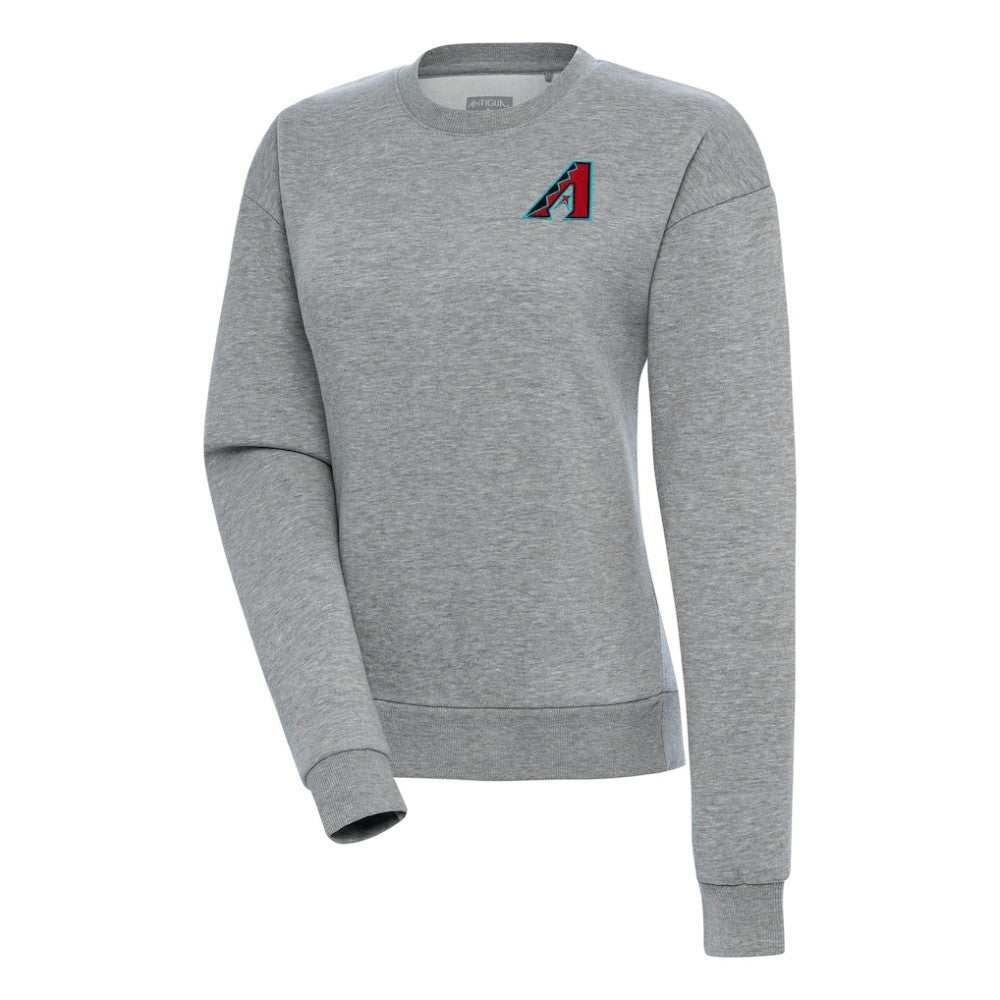 Arizona Diamondbacks Antigua Women's Victory Crewneck Pullover Sweatshirt – Heather Gray Pullover