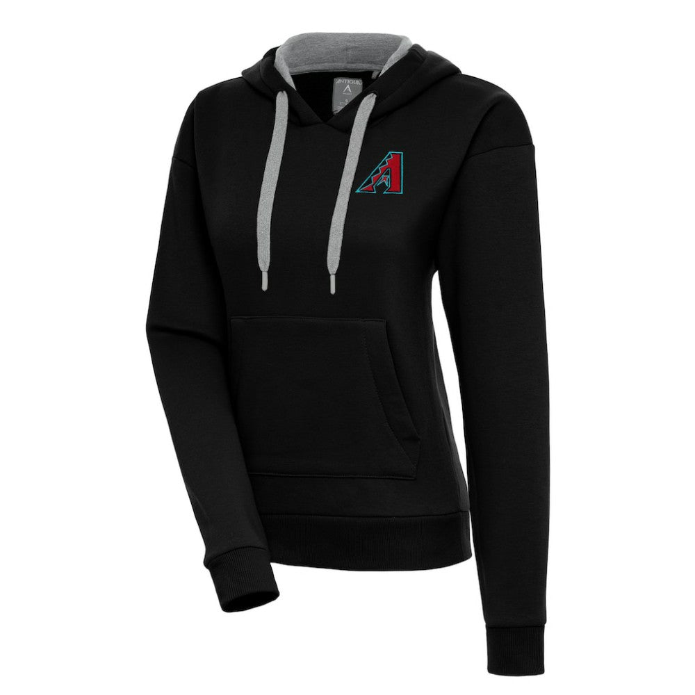 Arizona Diamondbacks Antigua Women's Victory Pullover Hoodie – Black Hoodies