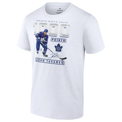 John Tavares Toronto Maple Leafs 1,000 Career Points T-Shirt - White | US 200946029