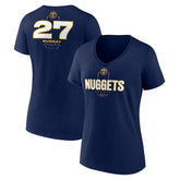 Jamal Murray Denver Nuggets Women's Behind The Back Name & Number V-Neck T-Shirt Navy