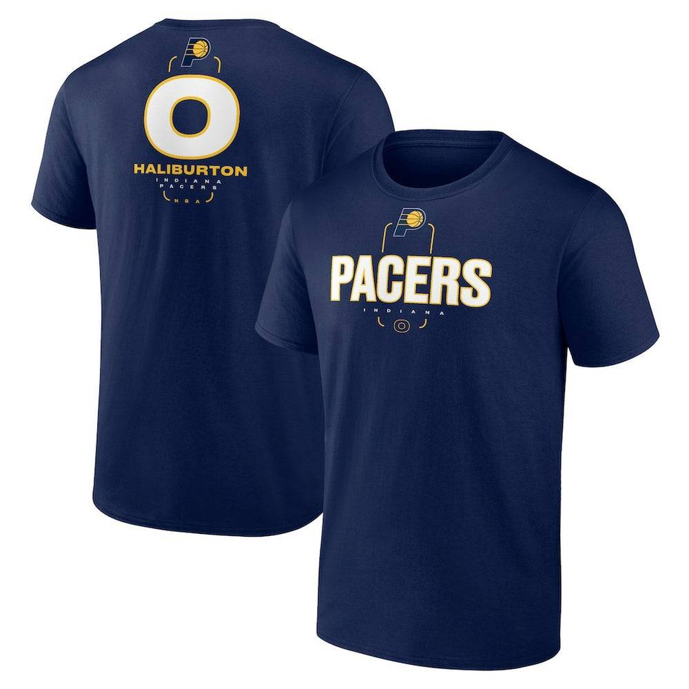 Tyrese Haliburton Indiana Pacers Behind The Back Name & Number T-Shirt Navy outlet