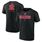 Deandre Ayton Portland Trail Blazers Behind The Back Name & Number T-Shirt Black outlet