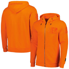 Cincinnati Bengals Pro Standard Triple Tonal Full-Zip Hoodie - Orange Hoodies