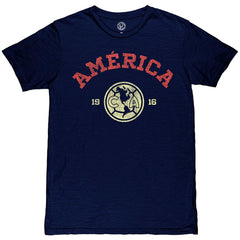 Club America 1863FC Established Slub T-Shirt Navy