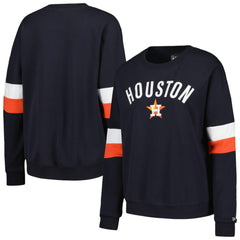 Houston Astros New Era Women's Game Day Crew Pullover Sweatshirt - Navy Pullover