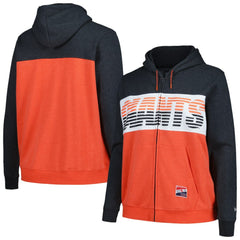 San Francisco Giants New Era Women's Plus Size Color Block Full-Zip Hoodie - Black Hoodies