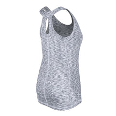 Boston Red Sox New Era Women's Space Dye Keyhole Back Tank Top - Navy Tanks
