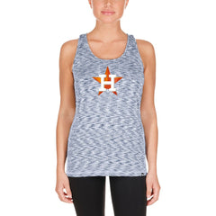 Houston Astros New Era Women's Space Dye Keyhole Back Tank Top - Navy Tanks