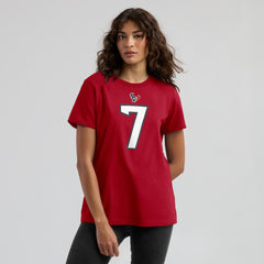 C.J. Stroud Houston Texans Women's Player Name & Number T-Shirt - Red T-shirts