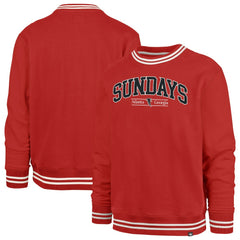 Atlanta Falcons '47 Sundays Clubhouse View Sierra Fleece Pullover Sweatshirt - Red Pullover