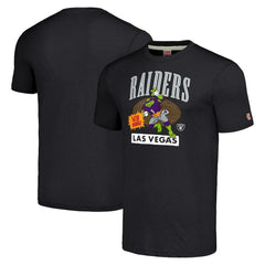 TMNT Donatello x Las Vegas Raiders Homage Tri-Blend T-Shirt - Charcoal T-shirts