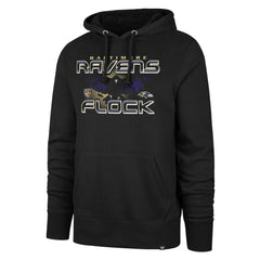 Baltimore Ravens '47 Ravens Flock Regional Headline Pullover Hoodie - Black Hoodies