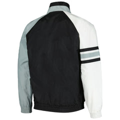 Chicago White Sox Starter Elite Raglan Half-Zip Jacket - Black/White Jackets