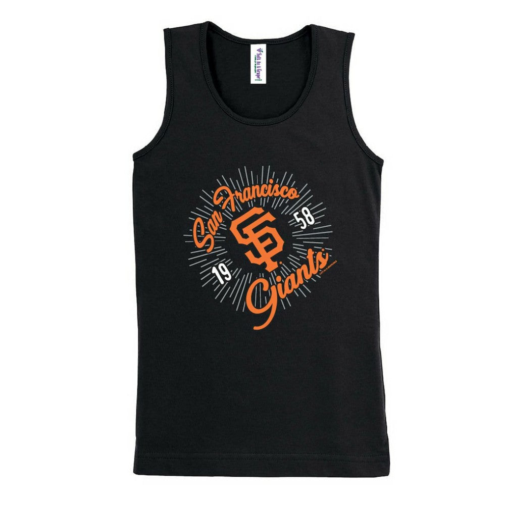 San Francisco Giants Soft as a Grape Girls Youth Tank Top - Black Tanks