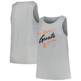 San Francisco Giants Soft as a Grape Women's Plus Size Curvy High Neck Tri-Blend Tank Top - Steel Tanks