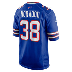 Tre Norwood Buffalo Bills Team Game Jersey - Royal Jerseys