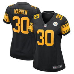 Jaylen Warren Pittsburgh Steelers Women's Alternate Game Jersey - Black Jerseys