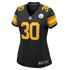 Jaylen Warren Pittsburgh Steelers Women's Alternate Game Jersey - Black Jerseys