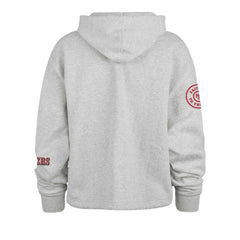 San Francisco 49ers '47 Women's High Hopes Long Sleeve Cropped Hoodie - Heather Gray Hoodies