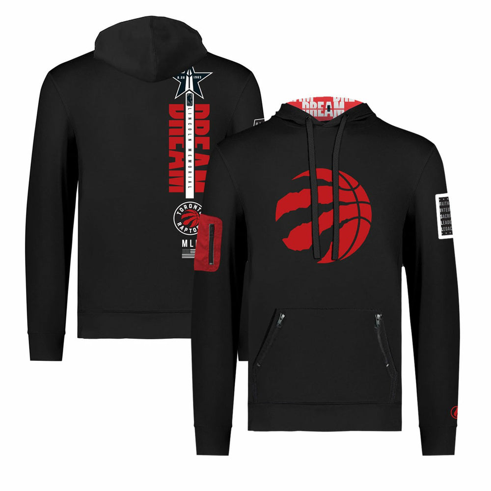 Toronto Raptors FISLL x Black History Collection Unisex Pullover Hoodie - Black