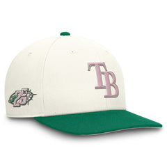 Tampa Bay Rays Nike Sail Pro Performance Snapback Hat - Cream/Green Hats
