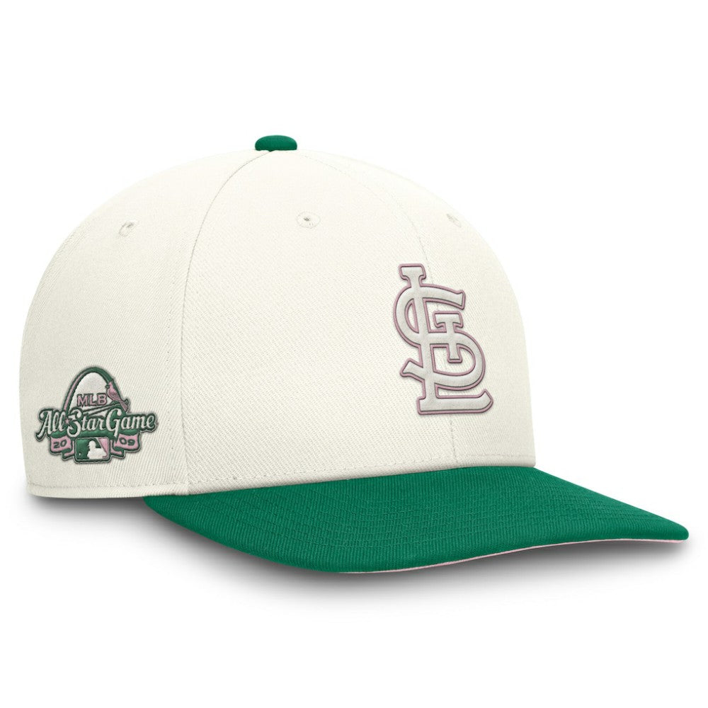 St. Louis Cardinals Nike Sail Pro Performance Snapback Hat - Cream/Green Hats
