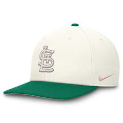 St. Louis Cardinals Nike Sail Pro Performance Snapback Hat - Cream/Green Hats
