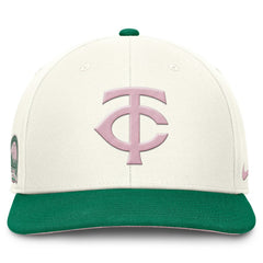 Minnesota Twins Nike Sail Pro Performance Snapback Hat - Cream/Green Hats
