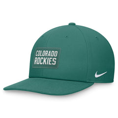 Colorado Rockies Nike Bicoastal Pro Performance Snapback Hat - Green Hats