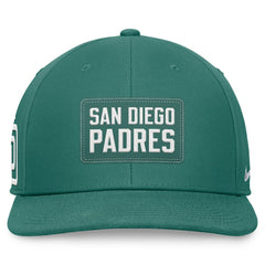 San Diego Padres Nike Bicoastal Pro Performance Snapback Hat - Green Hats