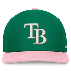 Tampa Bay Rays Nike Malachite Pro Performance Snapback Hat - Green/Pink Hats