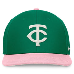 Minnesota Twins Nike Malachite Pro Performance Snapback Hat - Green/Pink Hats