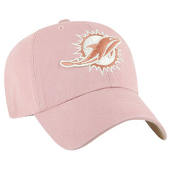 Miami Dolphins '47 Women's Ballpark Cheer Dusty Rose Clean Up Adjustable Hat - Pink Hats