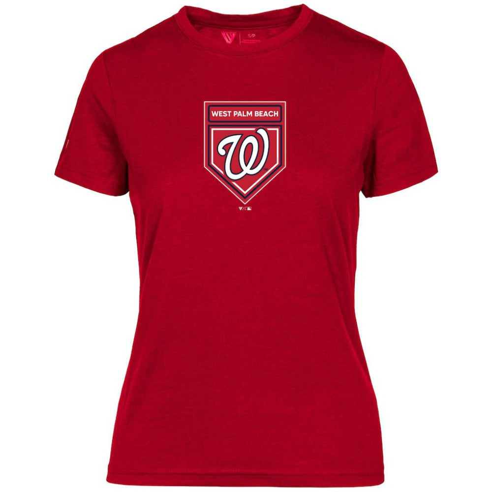 Washington Nationals Levelwear Women's 2024 Spring Training Maddox T-Shirt - Red T-shirts